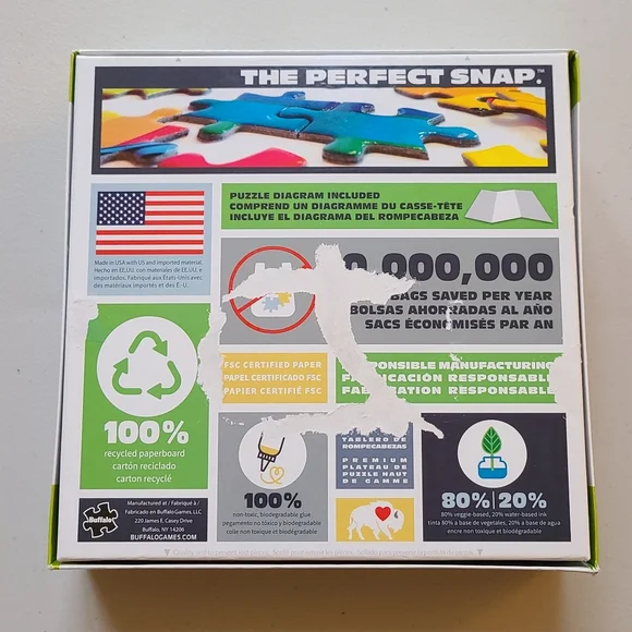 Dog Days Roller Coaster Fun Buffalo     Puzzle USA David Bitton 750 Pcs & Poster - Picture 5 of 5